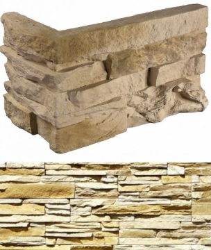 Искусственный камень 100-15 Кросс Фелл угловой 7х25,5x10 (6х15,5x10) White Hills