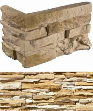 Искусственный камень 100-35 Кросс Фелл угловой 7х25,5x10 (6х15,5x10) White Hills