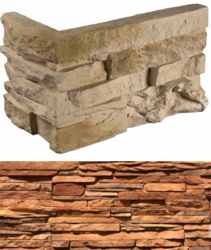 Искусственный камень 100-45 Кросс Фелл угловой 7х25,5x10 (6х15,5x10) White Hills