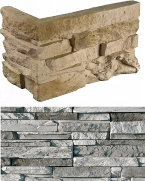 Искусственный камень 102-85 Кросс Фелл угловой 7х25,5x10 (6х15,5x10) White Hills