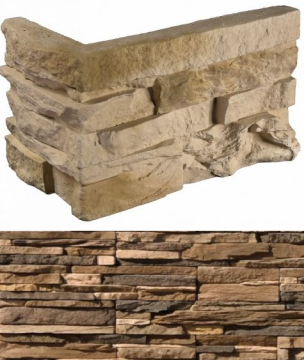 Искусственный камень 105-45 Кросс Фелл угловой 7х25,5x10 (6х15,5x10) White Hills