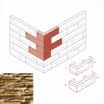 Искусственный камень 130-25 Уорд Хилл Угол 10x29,5x10 (9x24x10) White Hills