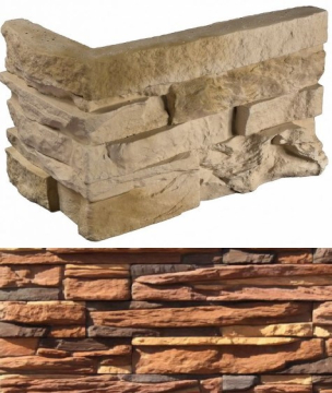 Искусственный камень 130-45 Уорд Хилл угол 10x29,5x10 (9x24x10) White Hills
