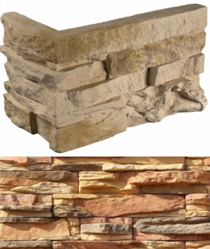 Искусственный камень 130-55 Уорд Хилл угол 10x29,5x10 (9x24x10) White Hills