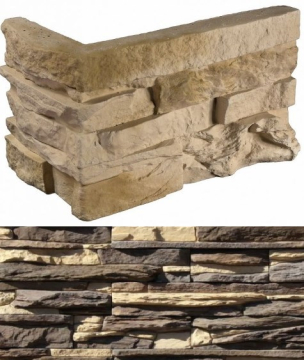 Искусственный камень 131-25 Уорд Хилл угол 10x29,5x10 (9x24x10) White Hills