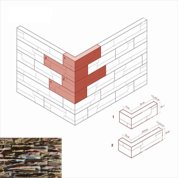 Искусственный камень 131-85 Уорд Хилл угол 10x29,5x10 (9x24x10) White Hills