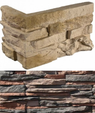 Искусственный камень 132-45 Уорд Хилл угол 10x29,5x10 (9x24x10) White Hills