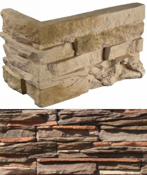Искусственный камень 132-95 Уорд Хилл угол 10x29,5x10 (9x24x10) White Hills