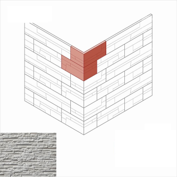 Искусственный камень 180-05 Айлэнд угол 12,5x20,5 (13x21) x 9,5 x 1-2,3 White Hills