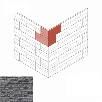 Искусственный камень 180-85 Айлэнд угол 12,5x20,5 (13x21) x 9,5 x 1-2,3 White Hills