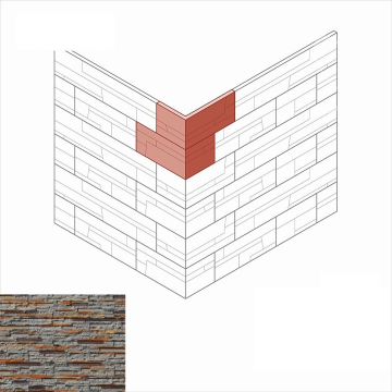 Искусственный камень 183-45 Айлэнд Design угол 12,5x20,5 (13x21) x 9,5 x 1-2,3 White Hills