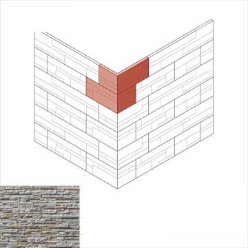 Искусственный камень 184-25 Айлэнд Design угол 12,5x20,5 (13x21) x 9,5 x 1-2,3 White Hills