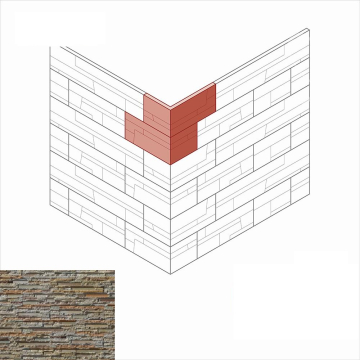 Искусственный камень 184-65 Айлэнд Design угол 12,5x20,5 (13x21) x 9,5 x 1-2,3 White Hills