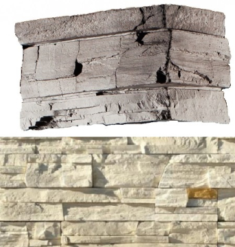 Искусственный камень 200-05 Фьорд Лэнд угол 7х26,5x10 (6х16,5x10) White Hills