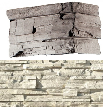 Искусственный камень 201-05 Фьорд Лэнд угол 7х26,5x10 (6х16,5x10) White Hills