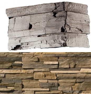 Искусственный камень 205-45 Фьорд Лэнд угол 7х26,5x10 (6х16,5x10) White Hills
