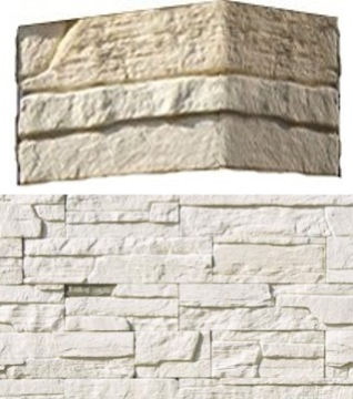 Искусственный камень 230-05 Каскад Рейндж угол 8x17.5x9.5 White Hills
