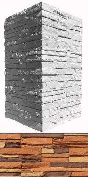Искусственный камень 270-45 Норд Ридж угол 7x26,5x10 (6x16,5;x10) White Hills