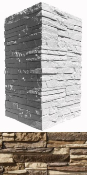 Искусственный камень 271-25 Норд Ридж угол 7x26,5x10 (6x16,5;x10) White Hills