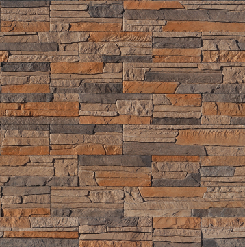 Искусственный камень 292-40 Хайлэнд 37,6(22,6;15)x9,5x0,7-1,7 White Hills