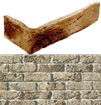 Искусственный камень 309-15 Бремен брик Design угол 8x18,5x6,5 White Hills