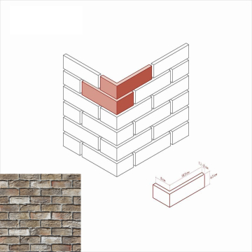 Искусственный камень 309-25 Бремен брик Design Угол 8x18,5x6,5 White Hills