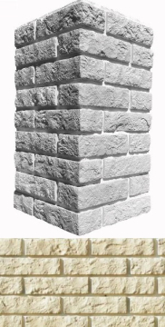 Искусственный камень 310-15 Алтен брик угол 7.5х18.5x5.5 White Hills
