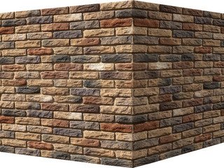 Искусственный камень 319-45 Брюгге брик угол 8x19x6.5 White Hills