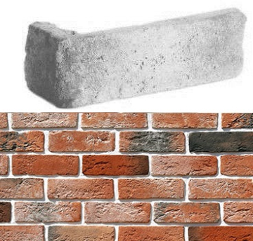 Искусственный камень 321-55 Кельн брик Design угол 9x20x6.5 White Hills