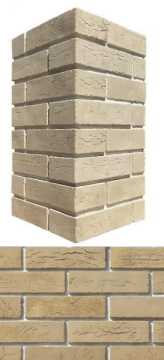 Искусственный камень 362-15 Терамо брик II угол 10x22,5x6,5 White Hills