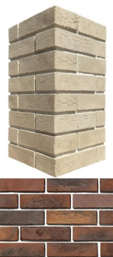 Искусственный камень 364-75 Терамо брик Design II угол 10x22,5x6,5 White Hills