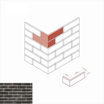 Искусственный камень 367-85 Линц брик Design угол 8,5 х 19,5x6,6 White Hills