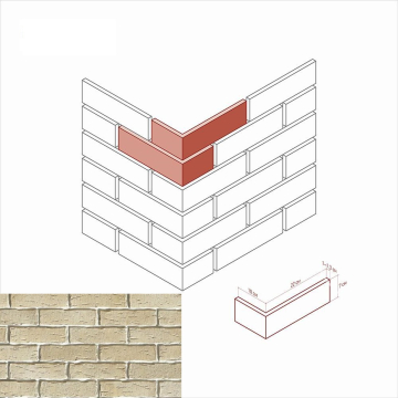Искусственный камень 375-15 Сити брик угол 10x22x7 White Hills