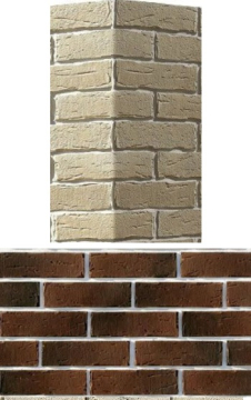 Искусственный камень 379-45 Сити брик угол 10x22x7 White Hills