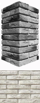 Искусственный камень 380-05 Остия брик угол 12x26.5x4.9 White Hills