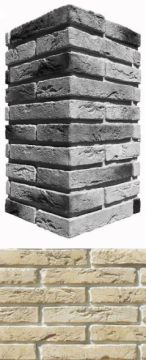 Искусственный камень 380-15 Остия брик угол 12x26.5x4.9 White Hills