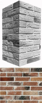 Искусственный камень 388-95 Дерри брик Design угол 18,5х8,5x4,8 White Hills