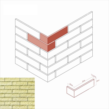 Искусственный камень 400-35 Толедо Угол 8.5х25x7.5 White Hills