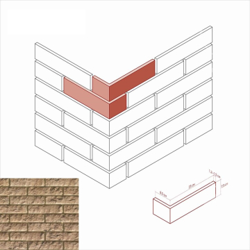 Искусственный камень 400-45 Толедо Угол 8.5х25x7.5 White Hills