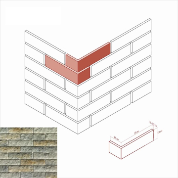 Искусственный камень 400-85 Толедо Угол 8.5х25x7.5 White Hills