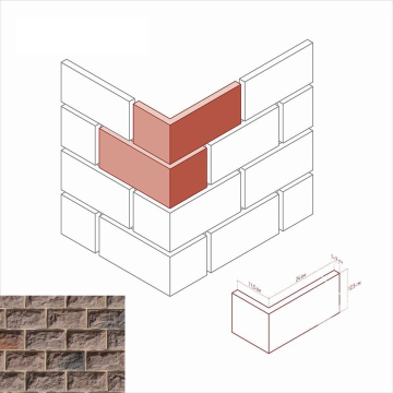 Искусственный камень 452-45 Тилл угол 12x24x12,5 White Hills