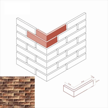 Искусственный камень 455-45 Тилл Угол 12x24x6,25 White Hills