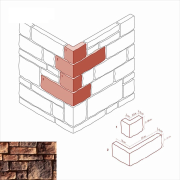 Искусственный камень 501-45 Данвеган угол 6-10x15-31.5 x 5-18 White Hills