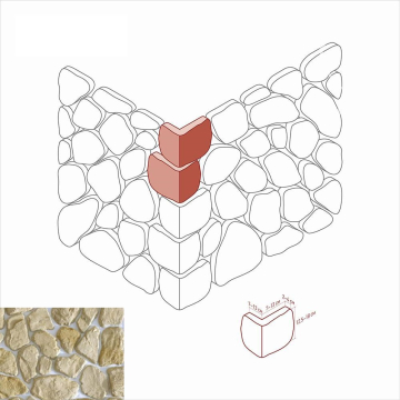 Искусственный камень 605-15 Хантли угол 7-13 x 12,5-18 White Hills