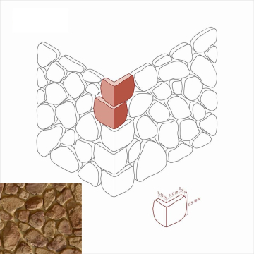 Искусственный камень 608-45 Хантли Угол 7-13 x 12,5-18 White Hills