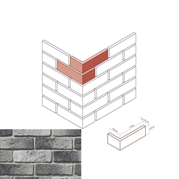 Искусственный камень 682-85 Ринн Брик Design угол 8.5x19x6.5 White Hills