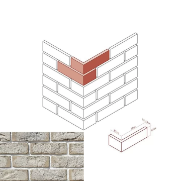 Искусственный камень 684-15 Ринн Брик Design угол 8.5x19x6.5 White Hills