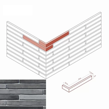 Искусственный камень 688-85 Дюрен брик Design Угол 8,5/33x4x1,7-2 White Hills