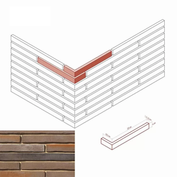 Искусственный камень 689-65 Дюрен Брик Design Угол 8,5/33x4x1,7-2 White Hills