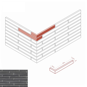 Искусственный камень 689-85 Дюрен Брик Design угол 8,5/33x4x1,7-2 White Hills